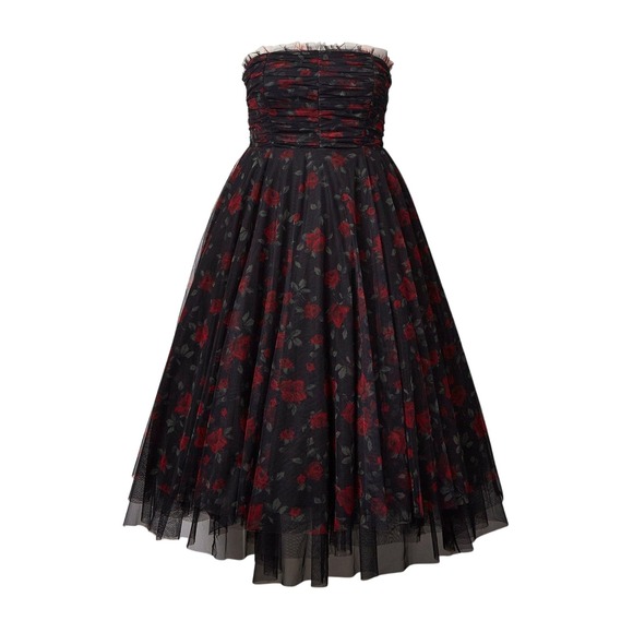 Betsey Johnson Dresses & Skirts - NWT Torrid Betsey Johnson Maxi Strapless Ruffle Tea Dress 20